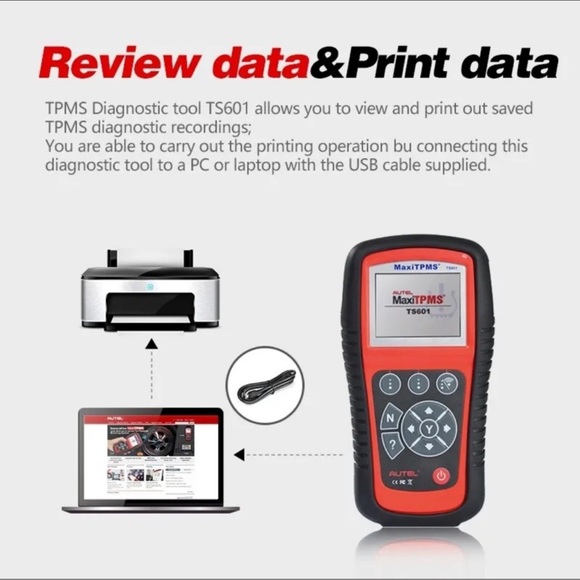 Autel MaxiTPMS TS601 TPMS Diagnostic Tool Tyre Sensor Pressure Car Scanner - Picture 4 of 13